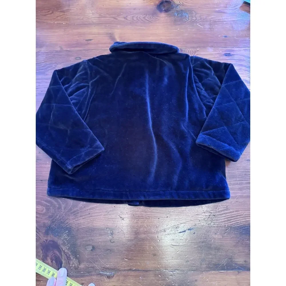Vintage 90's Gymboree Black Velvet Girls Collates Jacket Size 4-5